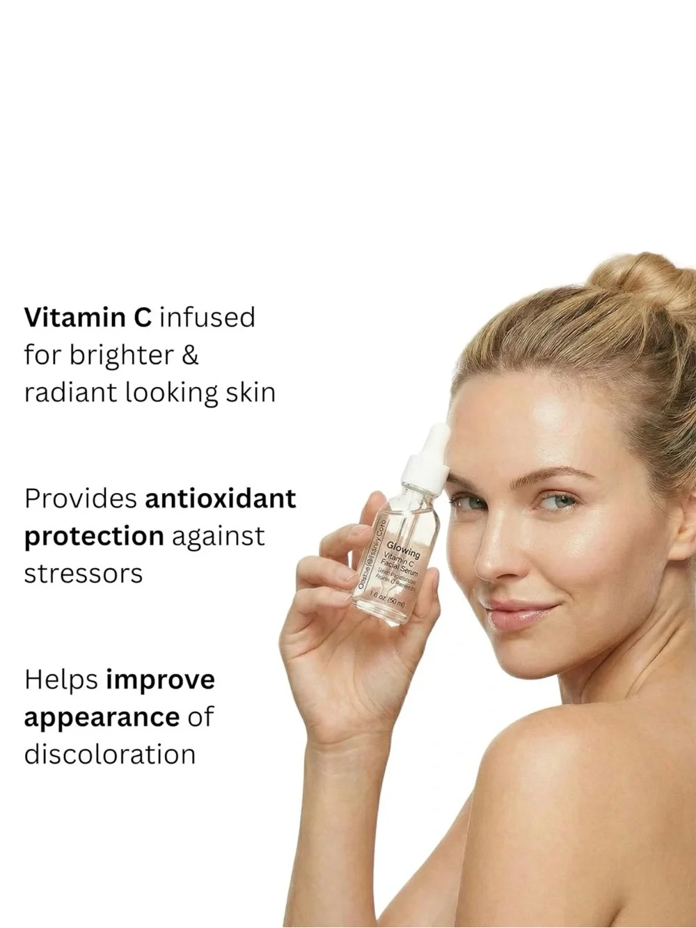 Glowing Vitamin C Facial Serum Radiance Boosting Face Serum to Help Improve Appe
